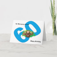 Funny Birthday Turning 60 No Monkeying around