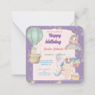 Funny Birthday Unicorn Card
