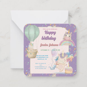Funny Birthday Unicorn Card