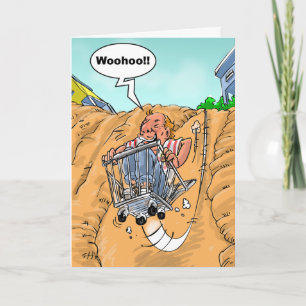 Funny Birthday Wishes - Bucket List Card