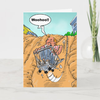 Funny Birthday Wishes - Bucket List Card