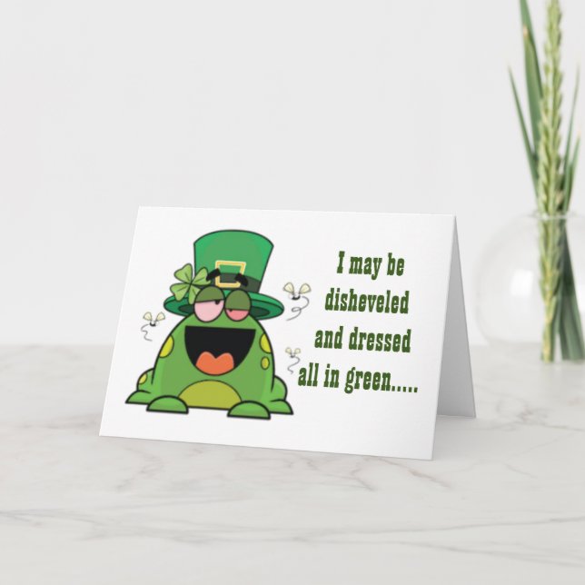 FUNNY BIRTHDAY WISHES FROM ****SILLY FROG**** CARD (Front)