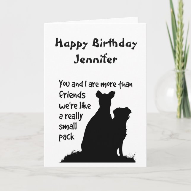 Funny Birthday You & I More than Friends Custom Card (Front)