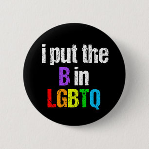 Funny Bisexual LGBTQ 6 Cm Round Badge