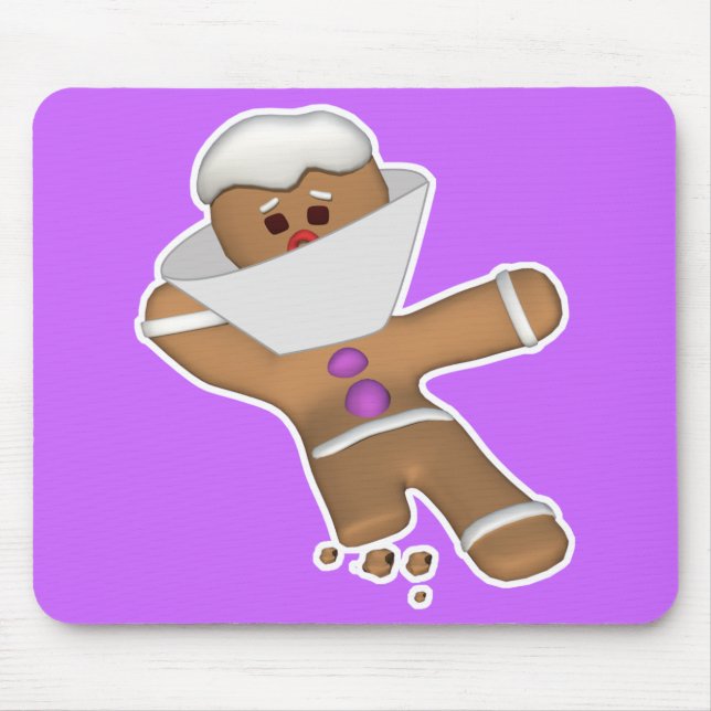 Funny Bit Himself Gingerbread Man Mouse Mat (Front)