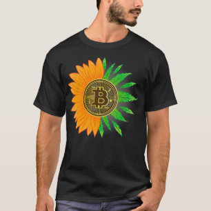 Funny Bitcoin & Weed Vintage Cryptocurrency Miner  T-Shirt