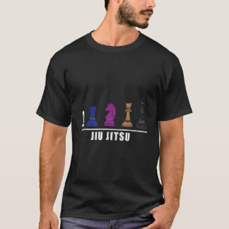 Funny BJJ Brazilian Jiu Jitsu Chess Belt Fighter M T-Shirt