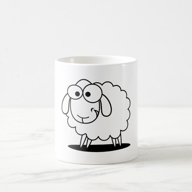 Funny „black an white lamb” coffee mug (Center)