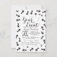 Funny Black Ants Pattern