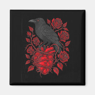 Funny Black Bird F-caw-f Anti Valentines Day Singl Magnet