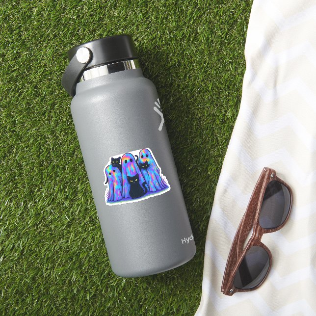 Funny Black Cat and Ghost Halloween Essential T-Sh (HydroFlask Insitu)