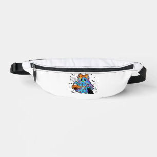 Funny Black Cat and Ghost Halloween Essential T-Sh Bum Bags