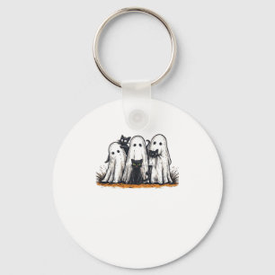 Funny Black Cat and Ghost Halloween Essential T-Sh Key Ring