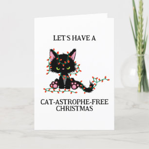 funny black cat christmas cards