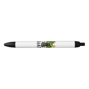 Funny Black Cat Christmas Tree Merry Santa Humour  Ink Pen