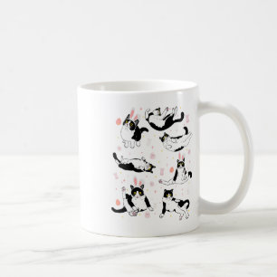 Funny Black Cat Easter Egg Happy Easter Bunny Tuxe Coffee Mug