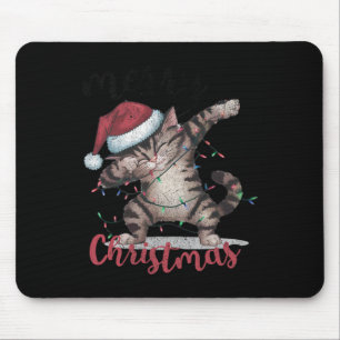 Funny Black Cat Halloween Funny Christmas  Mouse Mat