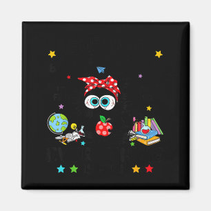 Funny Black Cat I Survived 67 Days Of School I'm F Magnet