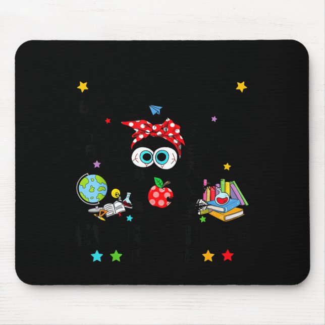 Funny Black Cat I Survived 67 Days Of School I'm F Mouse Mat (Front)