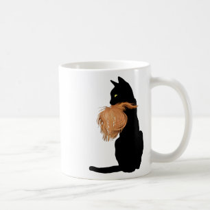 Funny Black Cat Lady Kamala With Trump Hair Vote K Coffee Mug
