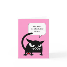 Funny Black Cat Valentines Day Cards | Badd Gato