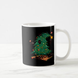 Funny Black Cats Christmas Xmas Tree Family Pajama Coffee Mug