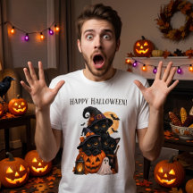 Funny Black Cats Halloween Spooky