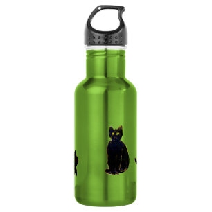 Funny Black Cats Kitty 532 Ml Water Bottle