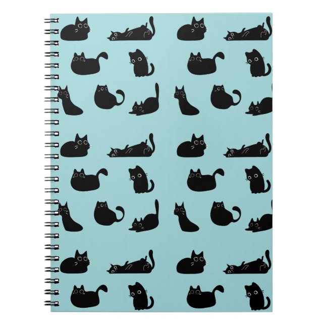 Funny Black Cats Notebook (Front)