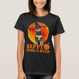 Funny Black Chihuahua Dog Halloween Happy T-Shirt