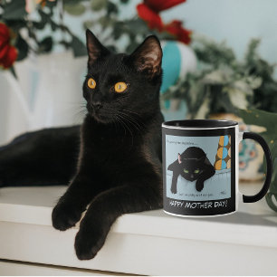 Funny Black Cute Best Cat Mum Mother’s Day Mug