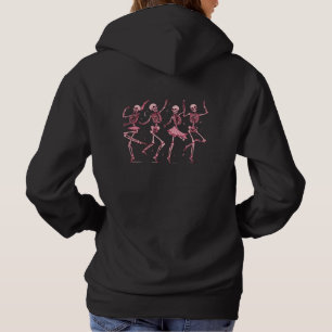 Funny Black Dancing Skeleton Halloween Witch Hoodie