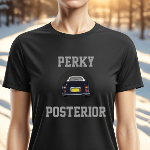 Funny Black Figaro Car Perky Posterior T-Shirt