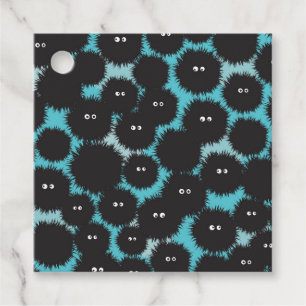 Funny black fluffy monsters favour tags