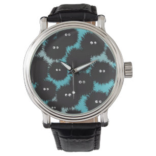 Funny black fluffy monsters  watch