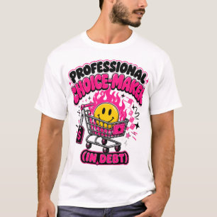 Funny Black Friday Shopping Fire Cart Sarcastic T-Shirt