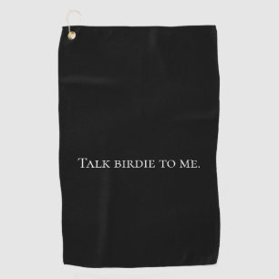 Funny Black Golf Towel