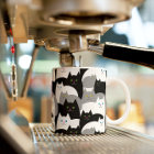 Funny Black Gray and White Kitty Cat Pattern