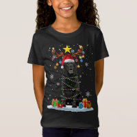 Funny Black Lab Dog Christmas Reindeer Christmas L