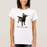 Funny Black Lab Dog Halloween Witch Hat Custom