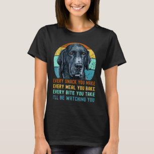 Funny Black Lab Labrador Retriever Dog Every Snack T-Shirt