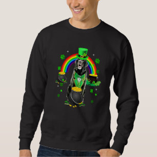 Funny Black Lab Leprechaun Shamrock St Patrick's D Sweatshirt