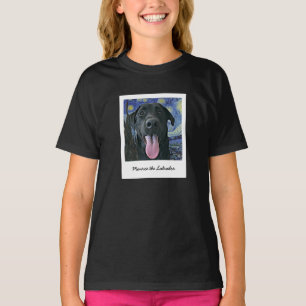 Funny Black Lab Pet Personalised Photo and Text  T-Shirt