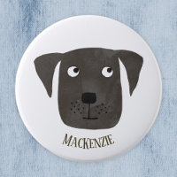 Funny Black Labrador Retriever Dog Custom Name
