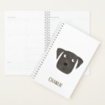 Funny Black Labrador Retriever Dog Personalised Planner<br><div class="desc">Cute Black Labrador Retriever dog watercolor painting,  perfect for dog lovers.
Personalise it by changing or removing the name.</div>