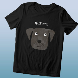 Funny Black Labrador Retriever Dog Personalised Tri-Blend Shirt