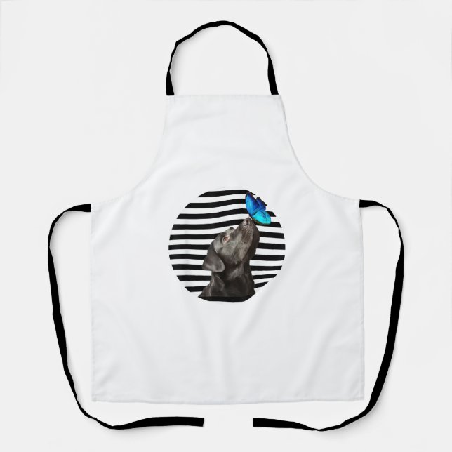 Funny Black Labrador Retriever Lab Dog Owner Pet A Apron (Front)