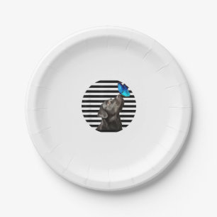 Funny Black Labrador Retriever Lab Dog Owner Pet A Paper Plate