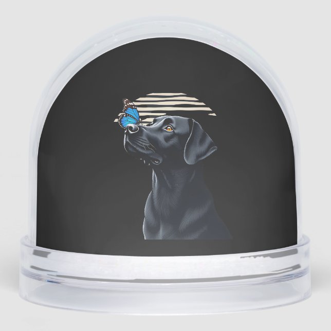 Funny Black Labrador Retriever Lab Dog Owner Pet A Snowglobe (Front)
