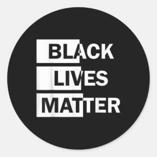 Funny Black Lives Protest Black Awareness Classic Round Sticker